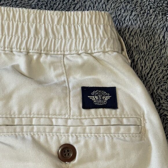 Vintage 90s Dockers Beige Pleated Khaki Pants Mens 36W 30L Straight Leg - Picture 7 of 7